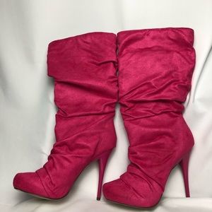 Michael Antonio Pink Heel Boots